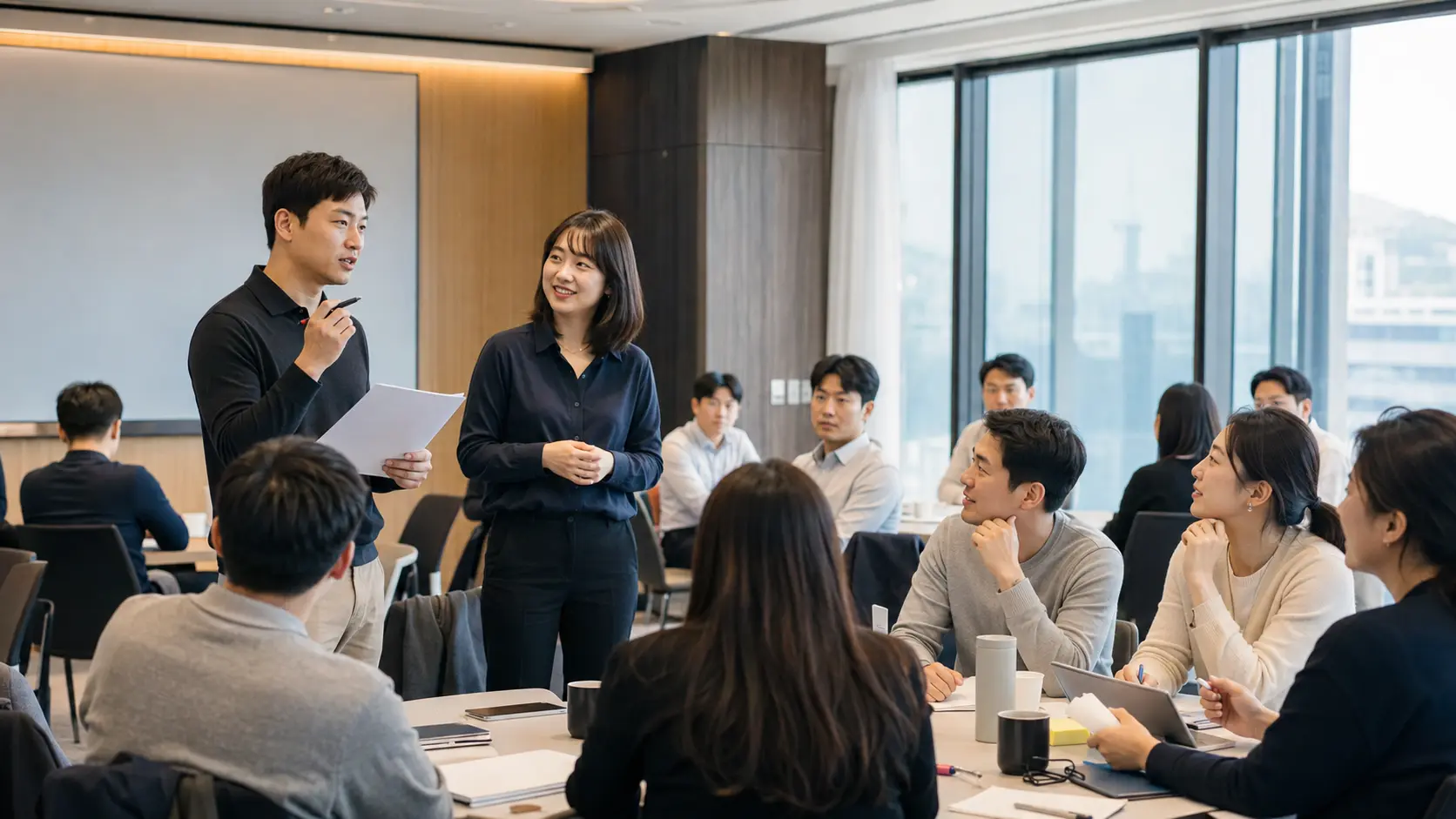 참여형 기업교육 현장